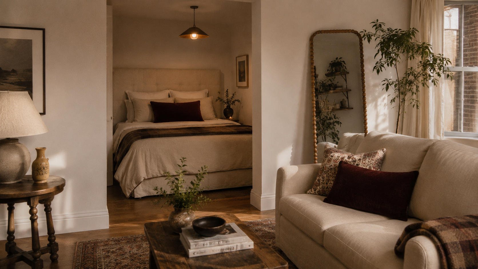 One Room Apartment Layout
